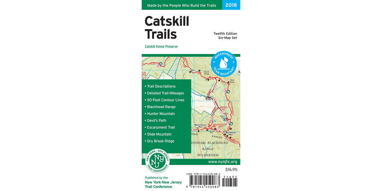 Map of Catskill Mountains New York 24x32 